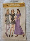 Vintage 1970s Simplicity 9779 Dress Sewing Pattern Size 10 Bust 32 5 Complete 