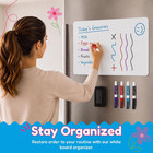 20 x13  Magnetic Dry Erase Board For Fridge With 4 Markers And Eraser   Flexible