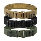 New Black Tactical Emt Security Police Swat Duty Utility Belt Nylon Wide Waist