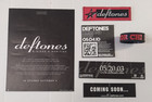 Deftones - Promo Sticker Lot   Patch   Chi Wristband