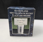 Lavie Silver Plate Mini Champagne Bucket Placecard Toothpick Holder New In Box