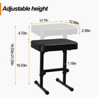 Portable Chair Piano Bench Adjustable Stool     Music Keyboard Bench Seat