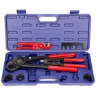 Pex Crimping Tool Kit With Angle Head  Pipe Cutter  Gauge   Copper Ring Remover