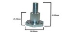 Wacker Handle Bushing W  Bolt Kit Fits Wp1540 Wp1550  new Style  Plate Compactor