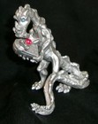 Vintage Rawcliffe Pewter Dragon Valentine Heart Stone Eyes-1992-rf 1730
