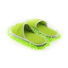 Slipper Microfiber Mopping Shoes Cleaning Tool Size 6 - 9 Green - 1 Pair