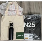 Ebay Open25 Open 2025 30th Two Totes Insulated Water Bottle   Stickers Swag Lot