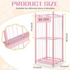 Gldzi Stuffed Animal Storage Zoo  Wooden Stuffed Animal Organizer With Elastic