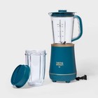 Tabitha Brown 32 Fl Oz Personal Blender Teal Travel Cup 800w