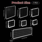 7 Pcs Acrylic Stamp Blocks  Assorted Sizes Clear Stamping Blocks Set  Stampin   