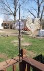 Rare  Antique Lightning Rooster   Ball And Directional Arrow Copper Rod original