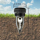 1pc Black Garden Key Hider Watering Can Secret Outdoor Key Safe Box - New