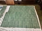 Large Lot Antique Arts   Crafts Sage Green Fireplace Subway Tiles     168 Pieces