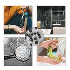 58 Pcs Faucet Washers Assortment Kit  Flat   Beveled 0 59 Inches  Black
