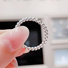 New Authentic 925 Sterling Silver Beaded Bubble Stacking Ring Size 5 6 7 7 5 8 5