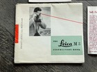 Leica M3 Camera Instruction Book 4pc Lot Vintage Camera Photography Ernst Leitz