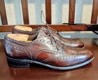 Vintage Johnston   Murphy Aristocraft Wingtip Shoes Size 8 5 B  narrow  Usa Made