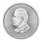 Lot Of 3 - 2025  5 Silver Canadian Maple Leaf 1 Oz Bu