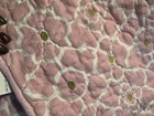 Pottery Barn Kids Pink  White And Gold Crib Skirt And Blanket
