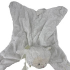 Baby Gund Lamb Comfy Cozy Cream Plush Satin Paws 22  Security Blanket 058478