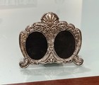 Vintage Antique England Sterling Silver Double Picture Photo Frame 7    X 6   