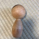 Wooden Kokeshi Doll Smiling Hand-painted Decor Collectible Good Condition