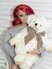 New Russ Cream Teddy Bear Plush For fits Dollhouse Fashion Royalty barbie Doll  