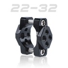 2x Motorcycle Fork Tube Bar Clamp Headlight Mount Bracket Fog Spot Light Holder