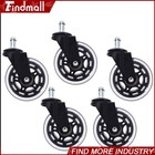 Findmall 5 Pack 3  Heavy Duty Office Chair Caster Rubber Swivel Wheels