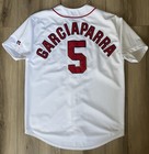 Vintage Boston Red Sox Garciaparra Mlb Baseball Jersey Size Large White Russell