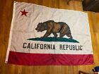 Vintage California Republic State Flag Nylon 47 X 67  