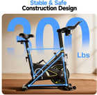Exercise Bike Adjustable Magnetic Resistance 330lbs With App Courses  Indoor