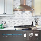 Art3d 10-pack Peel And Stick Stone Backsplash Tile  12  X 12   White Marble