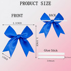 50 Pcs Twist Tie Bows Satin Ribbon Bows 3 3 Inch Gift Wrap Bows Craft Bows For G