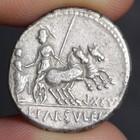 Libertas Denarius 75bc Ancient Roman Republic Silver Coin Mensor Italian Citizen