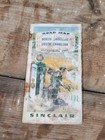 Vintage 1950s Sinclair Gas Oil North South Carolina Road Map H-c Pictoral Nc Sc