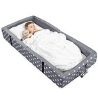 Comfortable Foldable Toddler Floor Bed With Fitted Sheet - Portable Kids Sleepin
