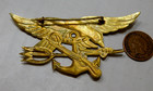 Unique Asian Made Navy Officer s Seal Badge - Full Size  Pin Back