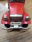 Vtg Bandai Tin Toy 1929 Sedan Car Friction Motor Japan Nice Shape 9