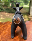 Edwin Herrera Cochiti Pueblo Pottery Bear Storyteller Figurine 4 5  Signed