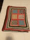 Vintage Handmade Crochet Granny Square Afghan Throw Blanket Size 70   x42   