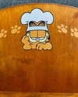 Vintage Garfield Wooden Spice Rack  Rack Only  No Spices Or Jars  Holds 24 Jars 