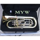 Funion Bb Baritone Horn Kit B Flat 4 1 Key Brass Body Gold Lacquer Bell W Case