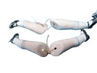       Lot Of 4 Pair Paintet  Bisque  Miniature Doll Legs antique  From Germany