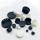 Round Plastic Black white Blanking End Caps Tube Pipe Inserts Plug Bung 5mm-50mm