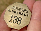 Vintage Vernors Ginger Ale Employee Badge 138  very Rare 