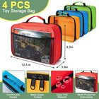 4 Pcs Toys Storage Bag  Classic Bricks Building Set Storage Bag  Travel Case For