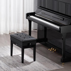 Piano Bench 22  X 13  X 19 3  Keyboard Chair 19 3 -22 8  Adjustable   For Vanity
