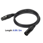 6 5ft   2m Dmx Cable  10pcs 3 Pin Dmx Cables Dmx Wires  Dmx512 Xlr To Female    