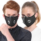 Breathable Carbon Filter Face Mask - Valved  Reusable For Sports   Outdoors